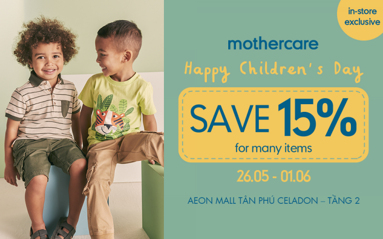 HAPPY CHILDREN’S DAY – MOTHERCARE OFFER AWESOME SUMMER DEALS